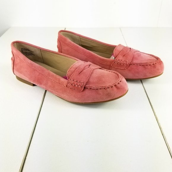 White Mountain Shoes - White Mountain Pink Suede Loafers